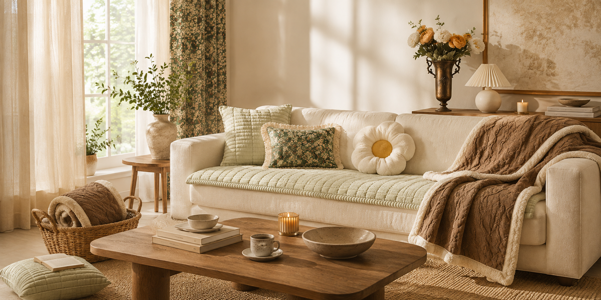 A styled interior showing current decor direction