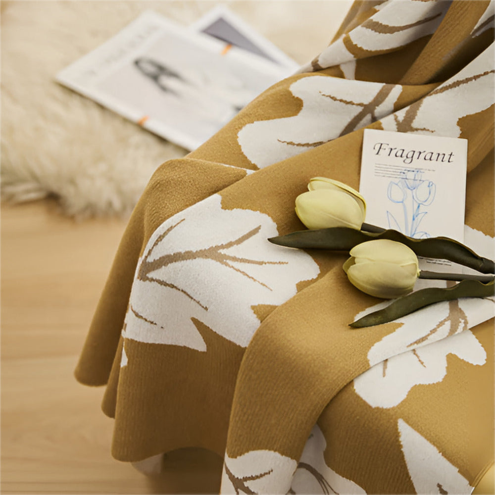 Amber Grove Knit Blanket — alternate angle view