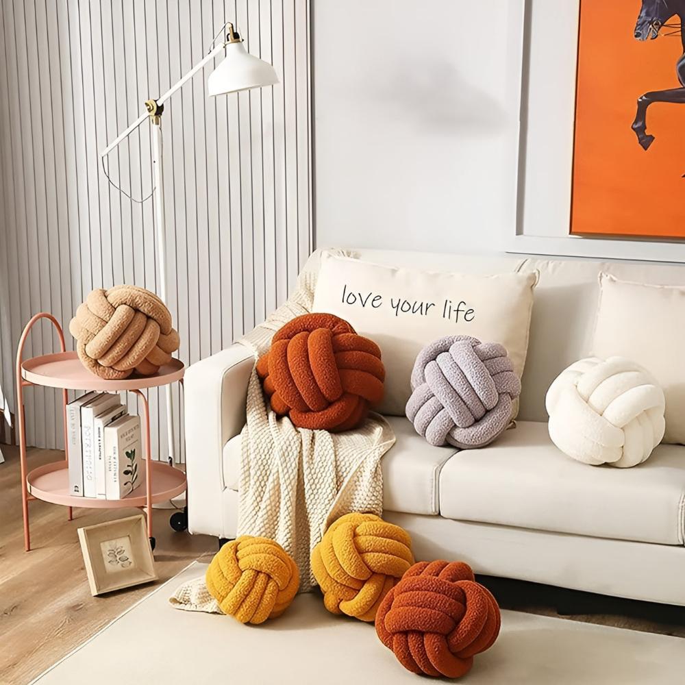 Knotted Boucle Cushion — main product photo