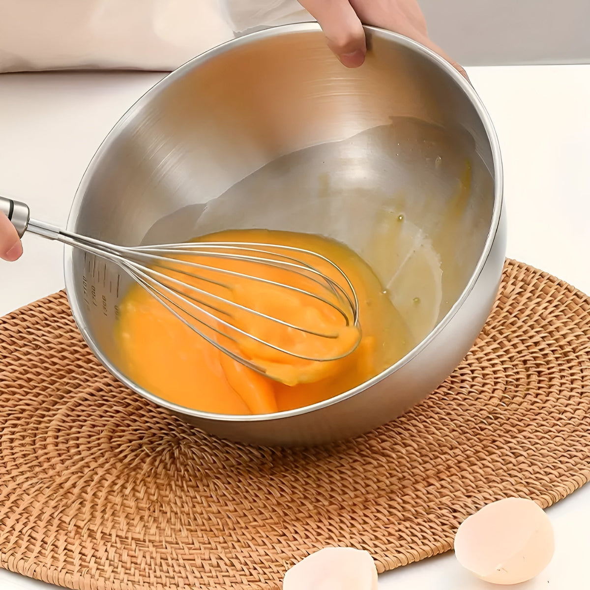 3pcs Stainless Steel Mixing Bowl Set — alternate angle view