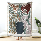 Floravase Woven Throw — alternate angle view