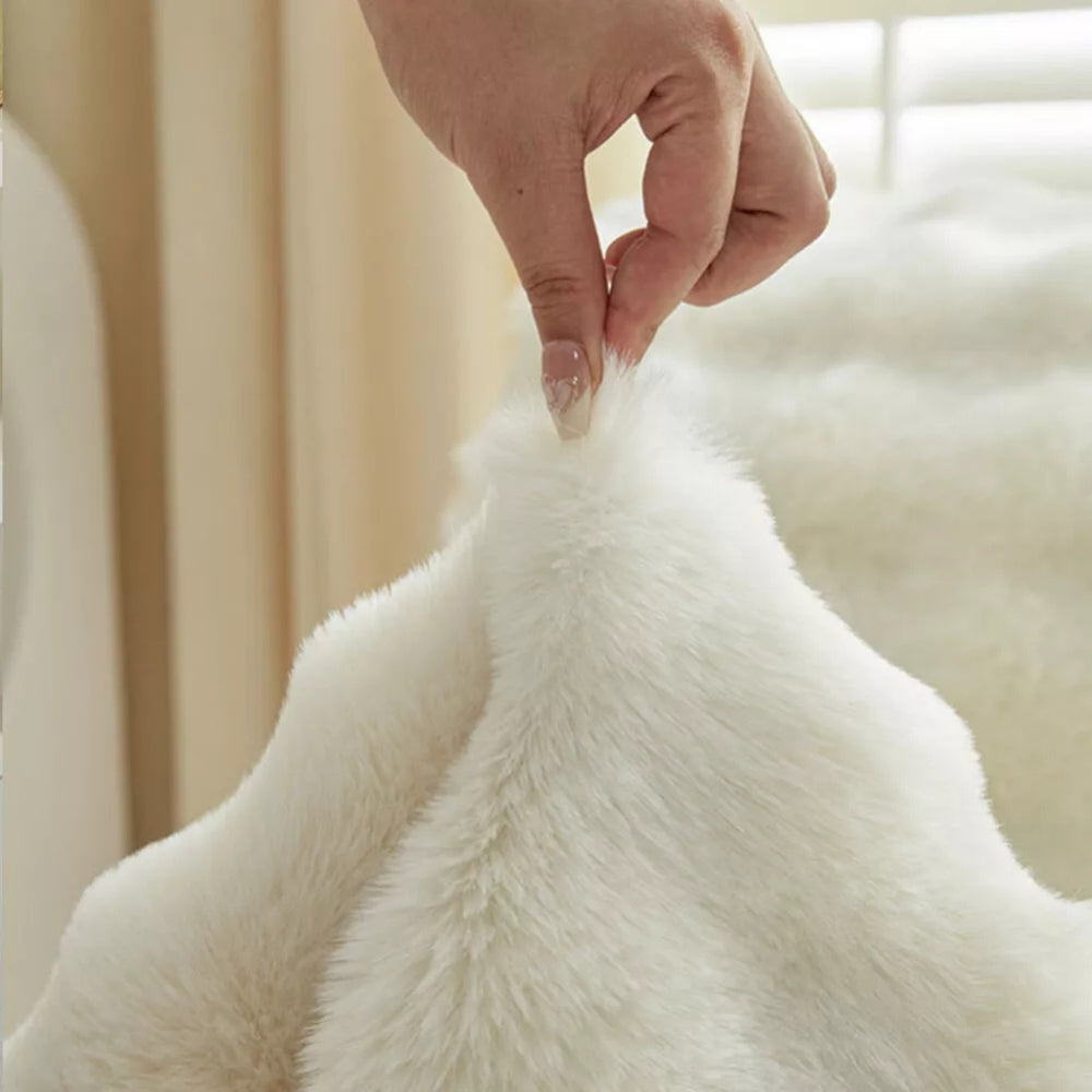 Faux Fur Recliner Sofa Cover — product detail view