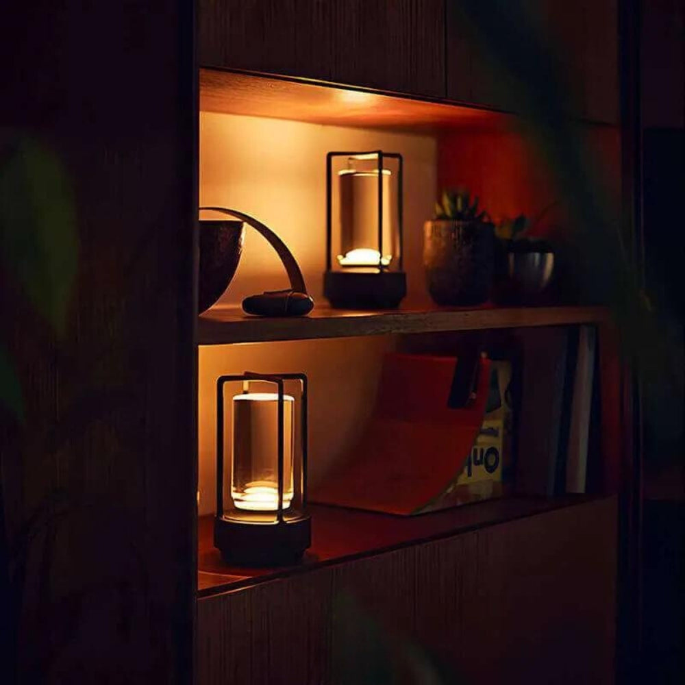 Casa Nordic Crystal Lantern — lifestyle shot