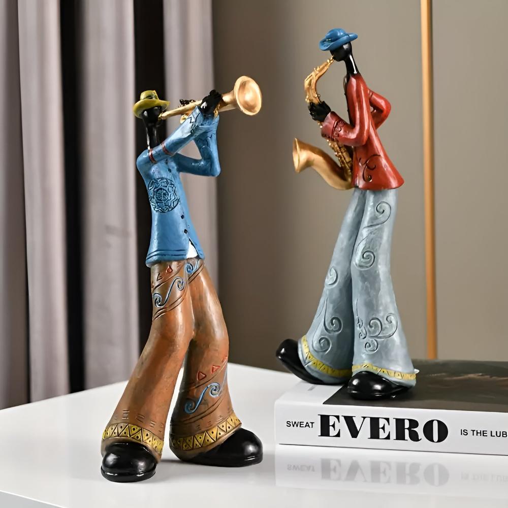 Jazz Musical Band Resin Figurine — product detail view