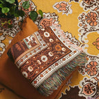 Boho Chic Patterned Throw Blanket — alternate angle view
