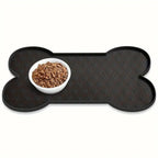 Bone-Shaped Silicone Pet Feeding Mat — alternate angle view