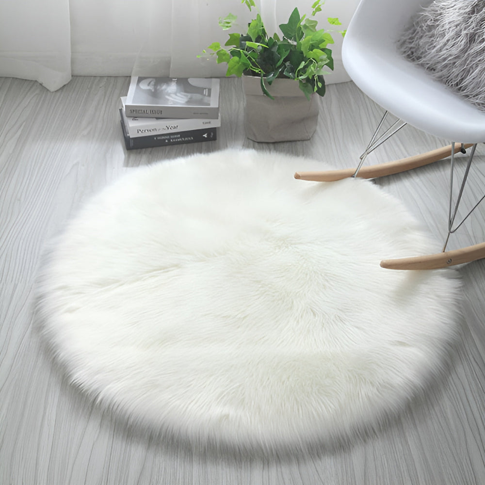 Round Cloud Soft Plush Rug — main product photo