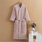 Plush Cotton Jacquard Bathrobe — product feature detail