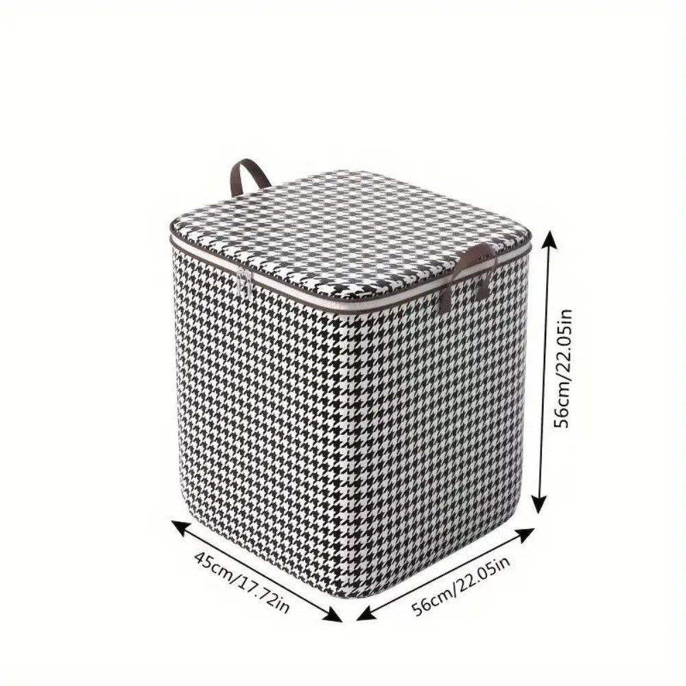 Houndstooth Collapsible Storage Box — product feature detail