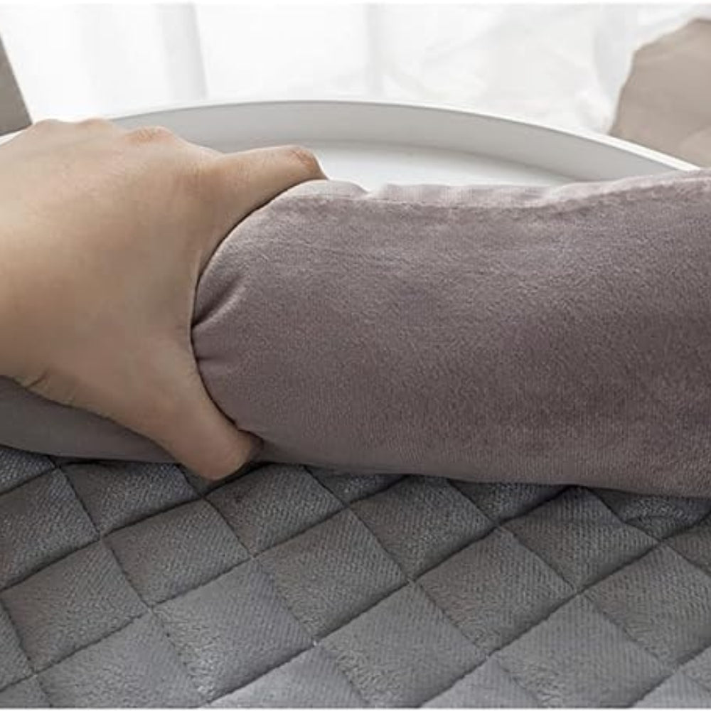 Bolstered Quilted Pet Sofa Protector — product in use