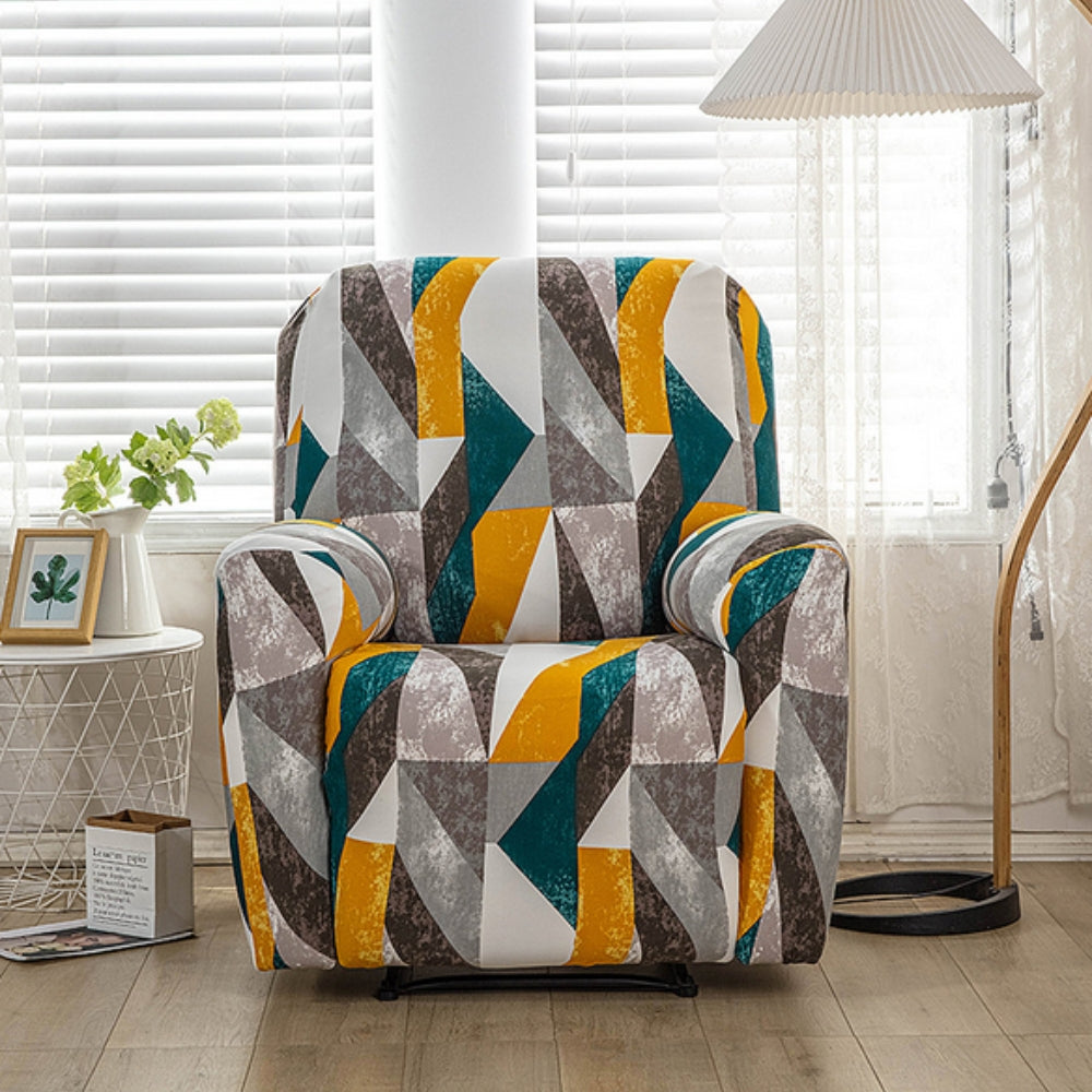 Abstract Recliner Sofa Cover — lifestyle shot