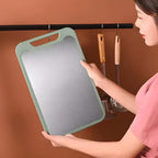 Stylish Double-Sided Stainless Steel Chopping Board — main product photo