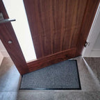 Durable Stripped Door Mat — lifestyle shot