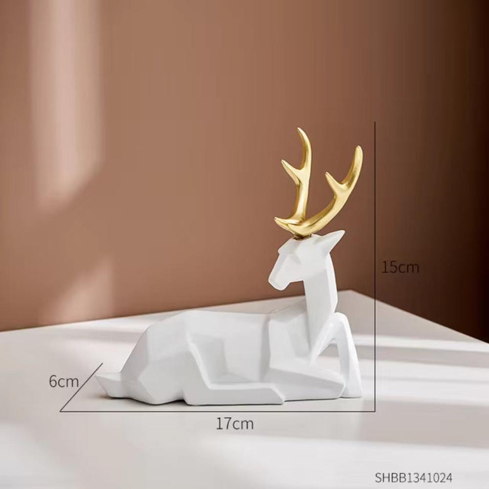 Creative Geometric Deer Figurine — product close-up