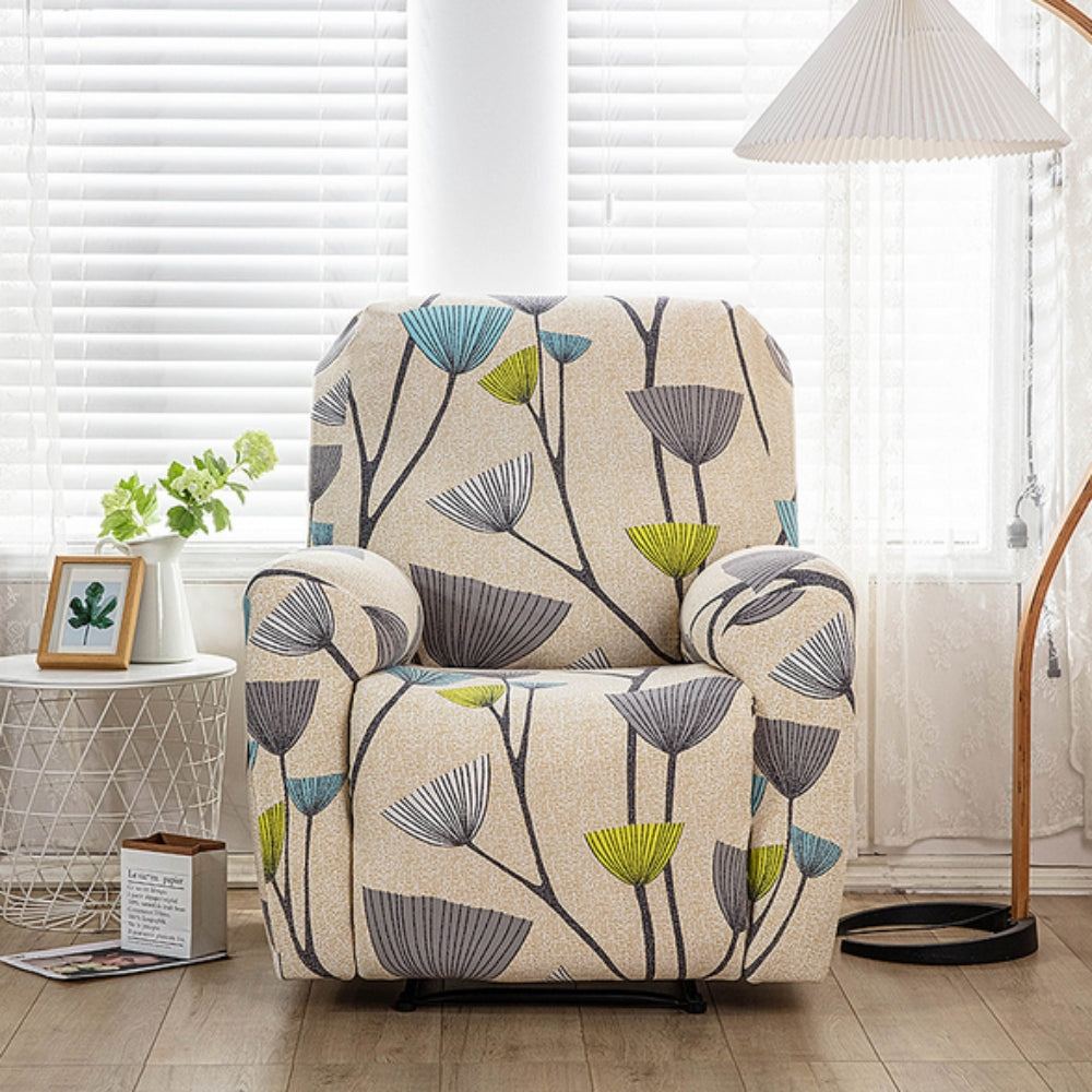 Floral Recliner Sofa Cover — lifestyle shot