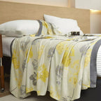 Maple Leaves Bamboo Luxe Cooling Blanket — alternate angle view