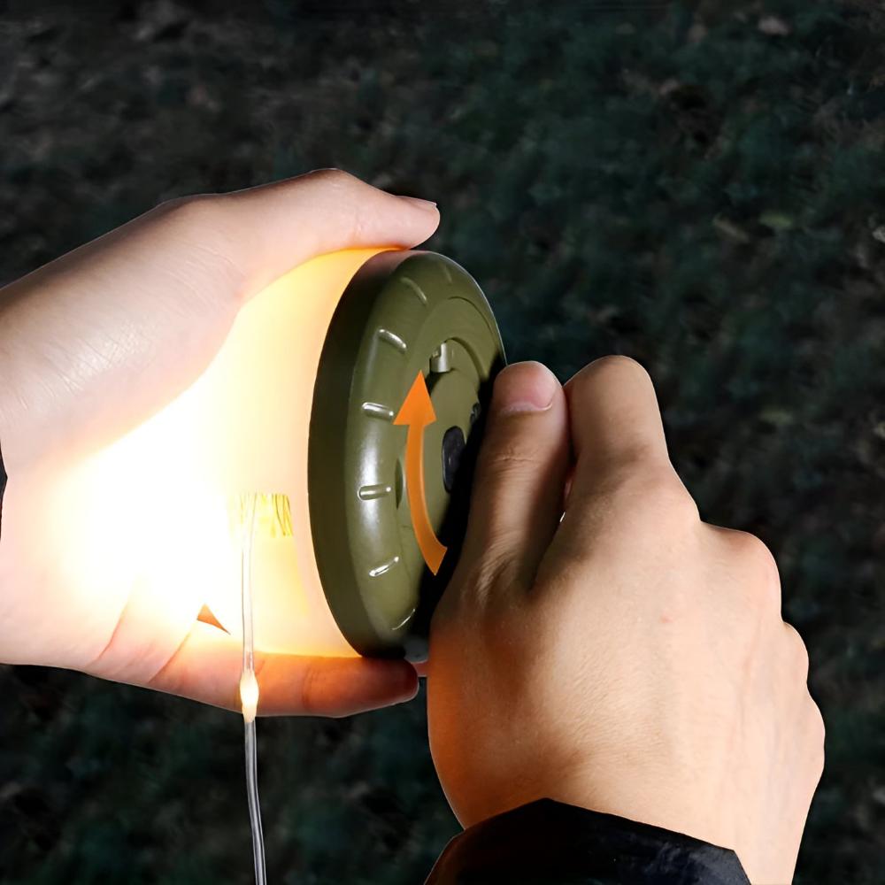Roll & Glow Camping String Lights — material texture close-up