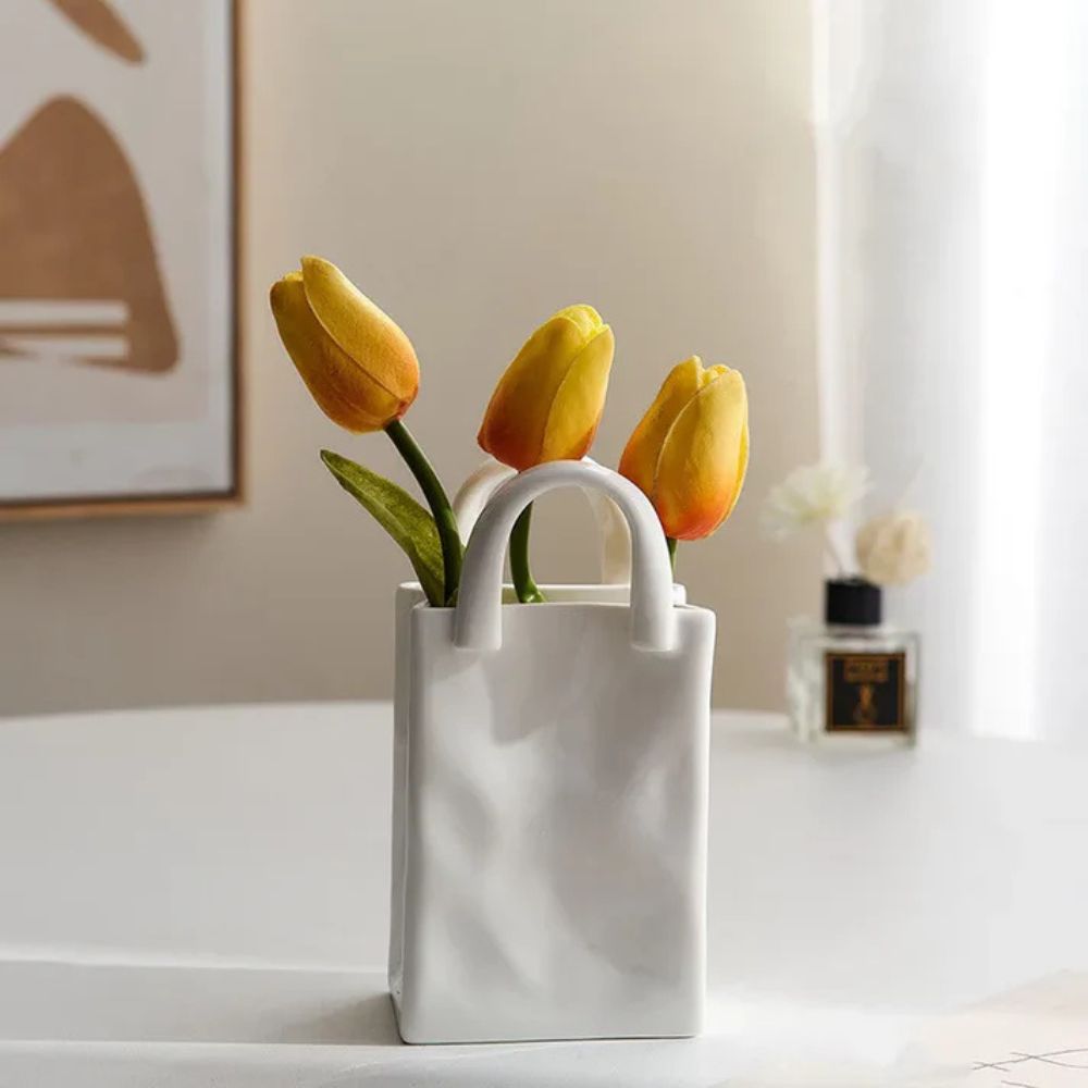 Tote-Style Ceramic Vase — additional view