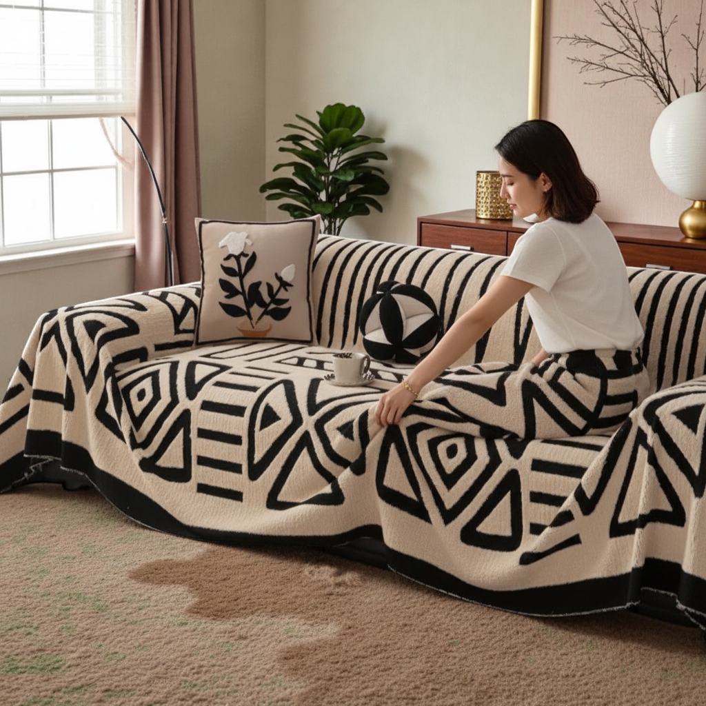 Velvet Sofa Cover — view 2
