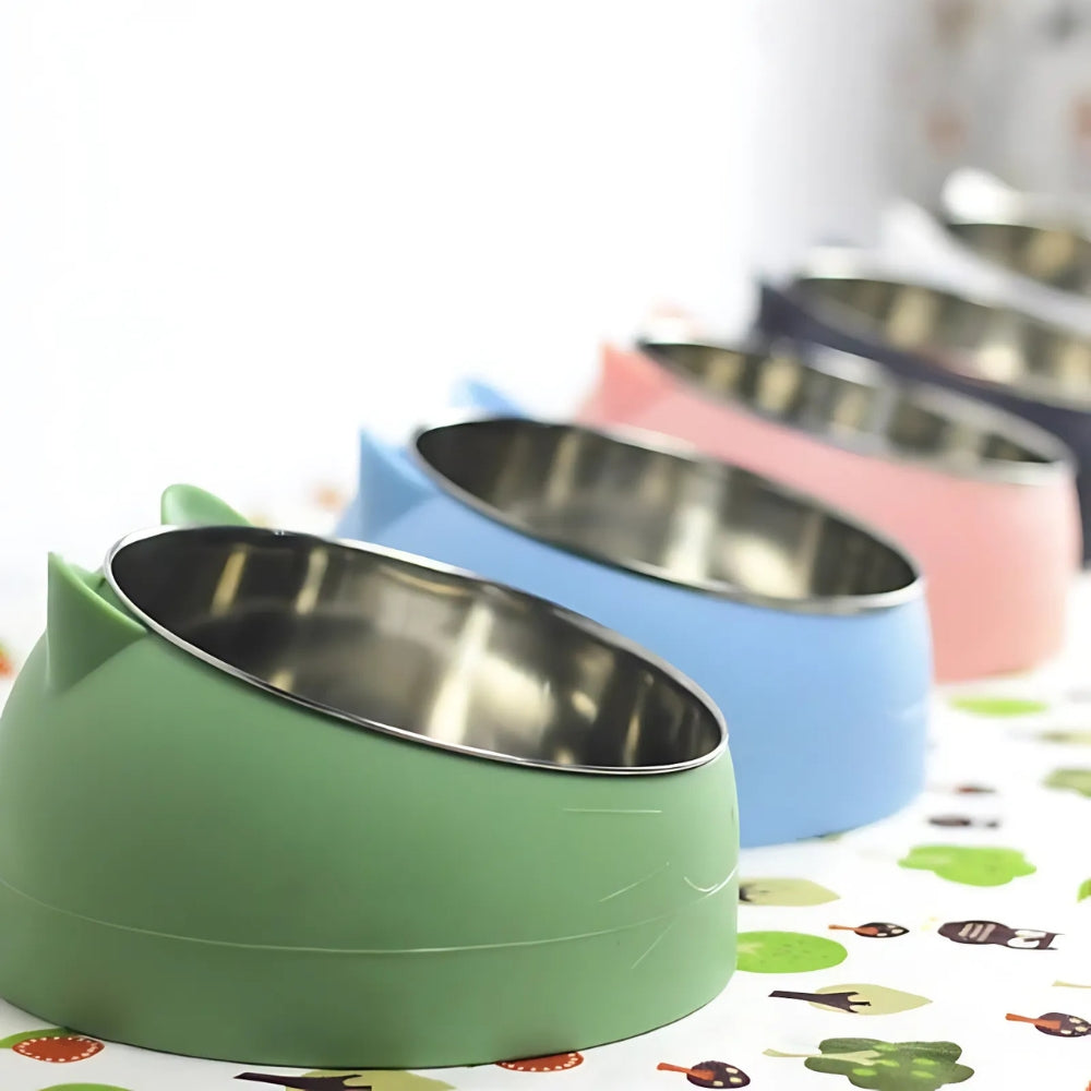 PurrfectAngle Pet Feeding Bowl — lifestyle shot