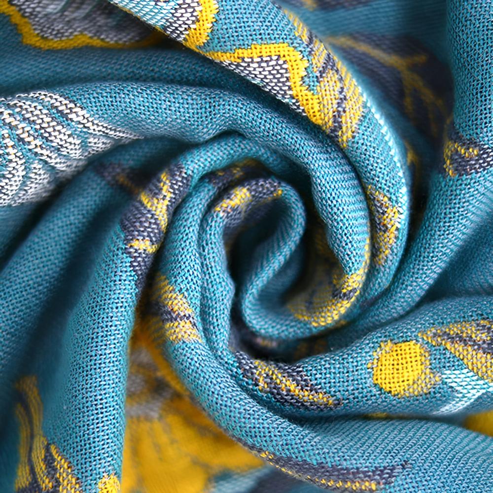Hibiscus Reversible Bath Towel — material texture close-up