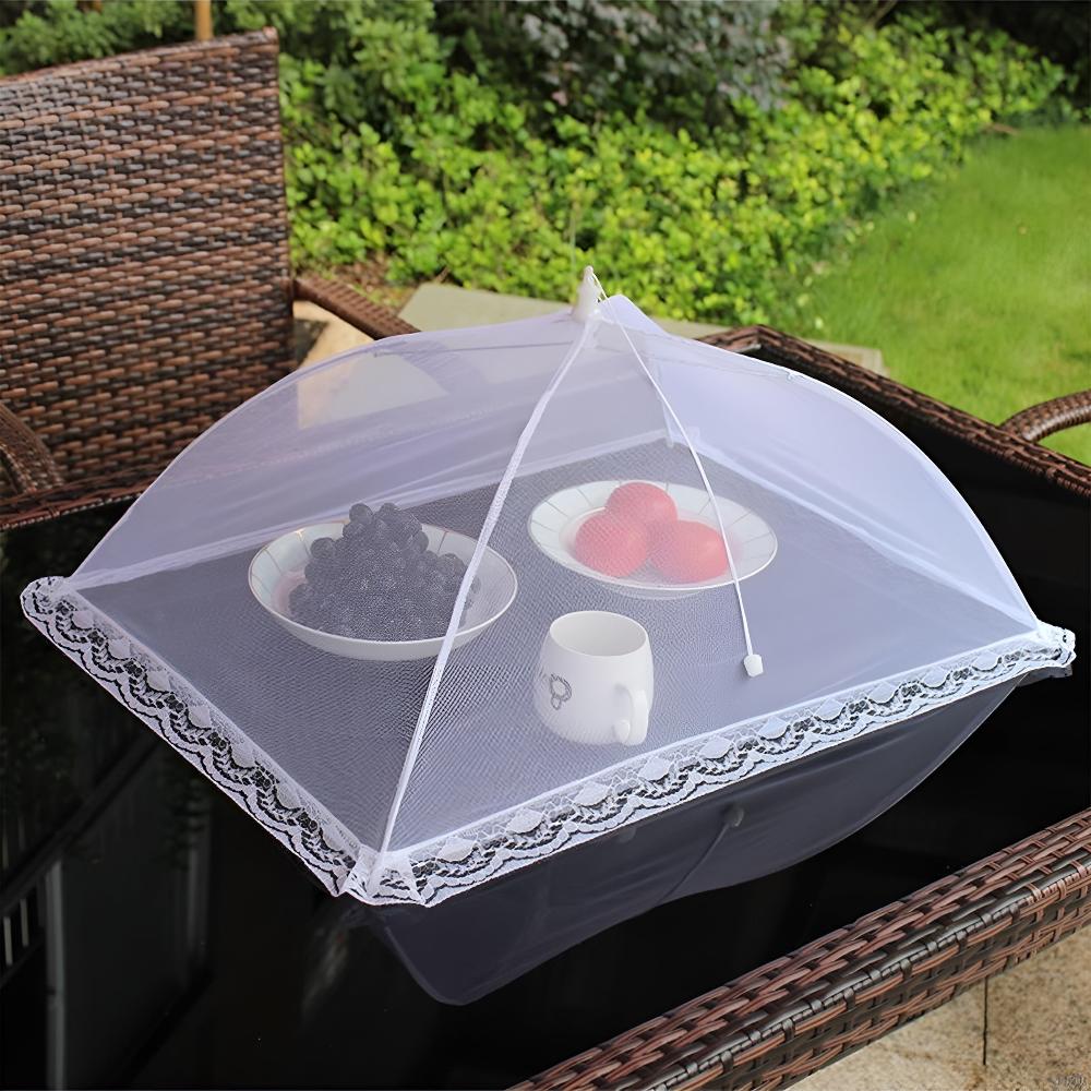 Mesh Pop-Up Food Protector — material texture close-up