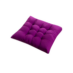 Vibrant Button-Tufted Padded Cushions — material texture close-up