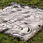 Marble Woven Throw Blanket — alternate angle view