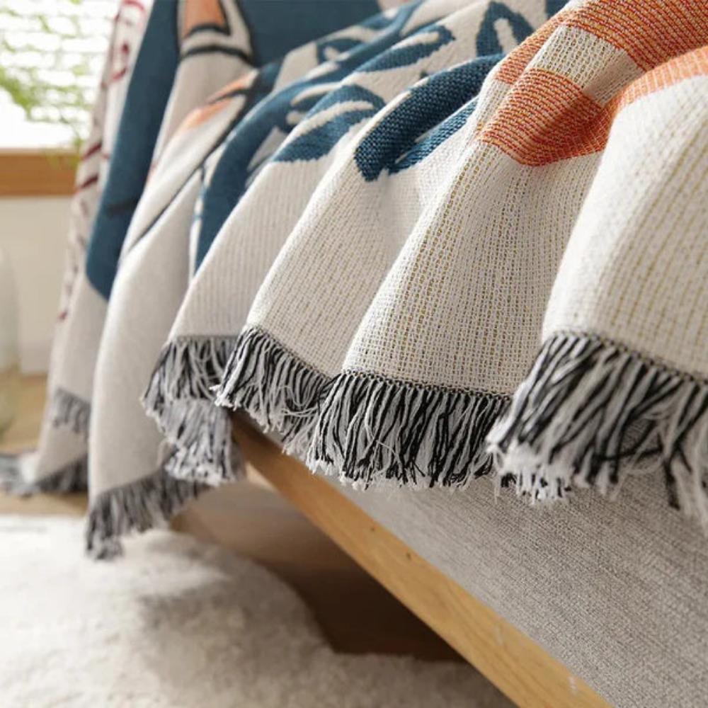 Tassel Tide All-Season Sofa Cover — additional view