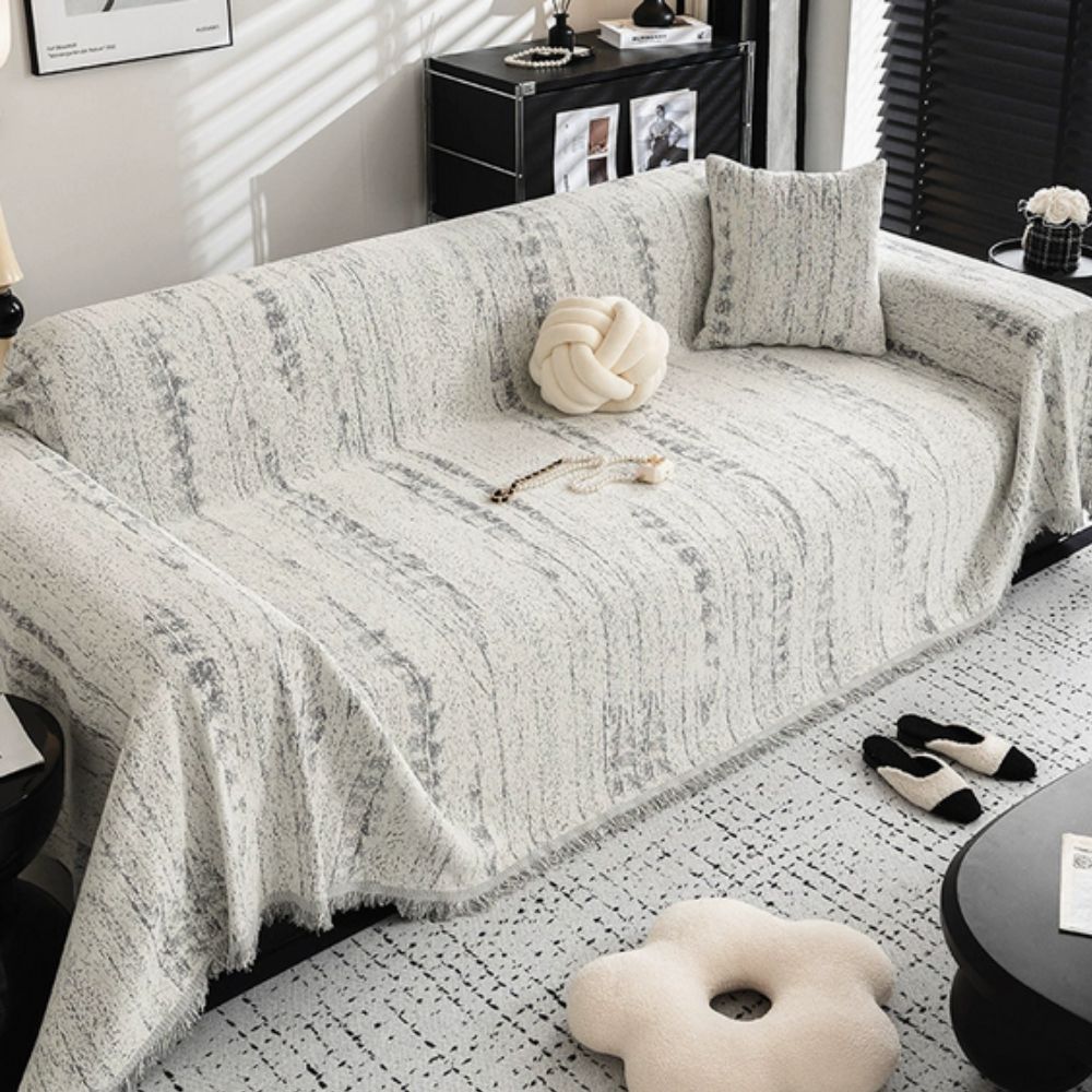 Almond Crest Sofa Cover — material texture close-up