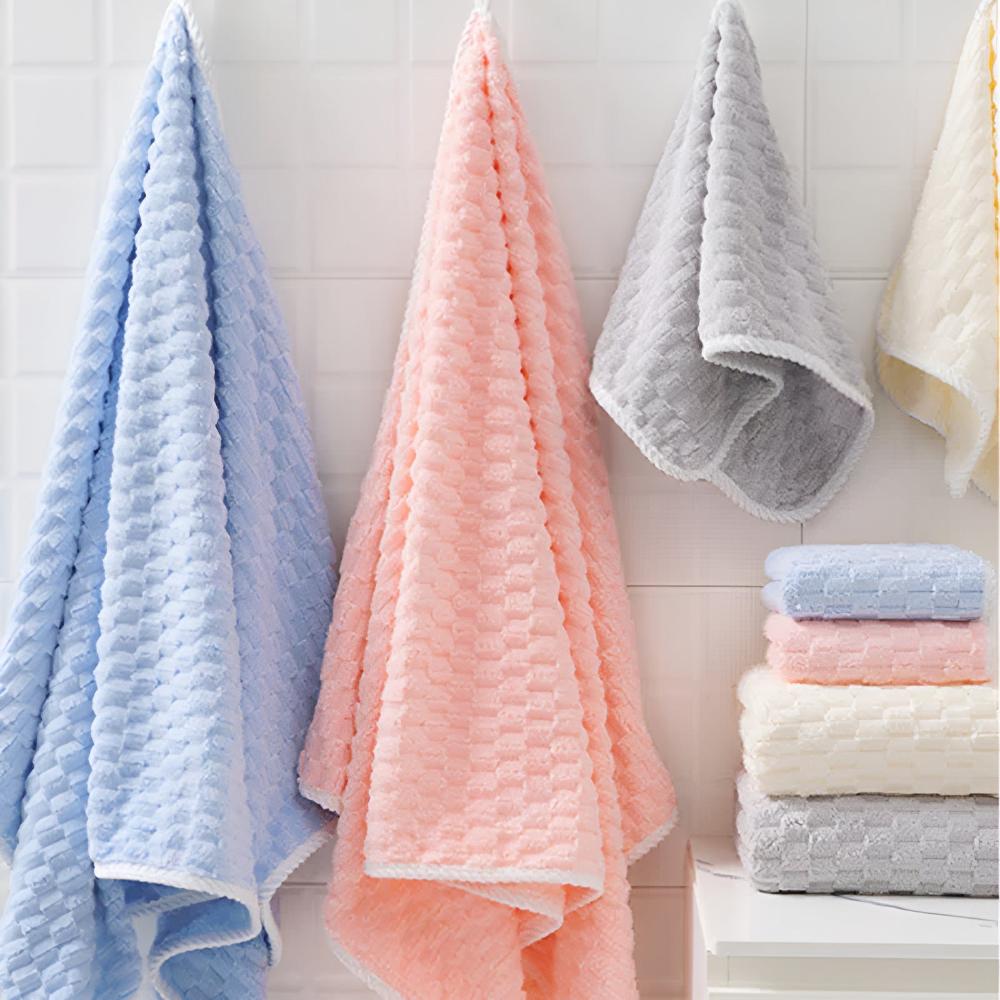 Pure Soft Fleece Towels — product in use