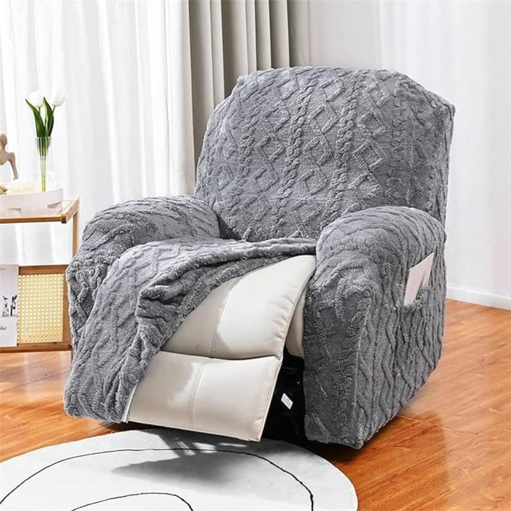Jacquard Stretch Recliner Sofa Cover — main product photo