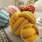 Knotted Boucle Cushion — product detail view