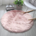 Round Cloud Soft Plush Rug — alternate angle view