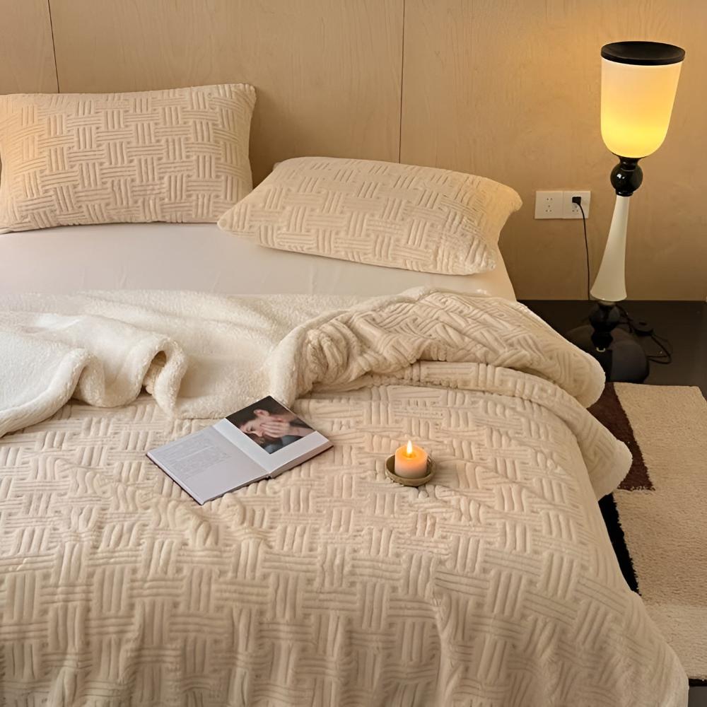 Plush Paradise Sherpa Blanket™️ — product in use