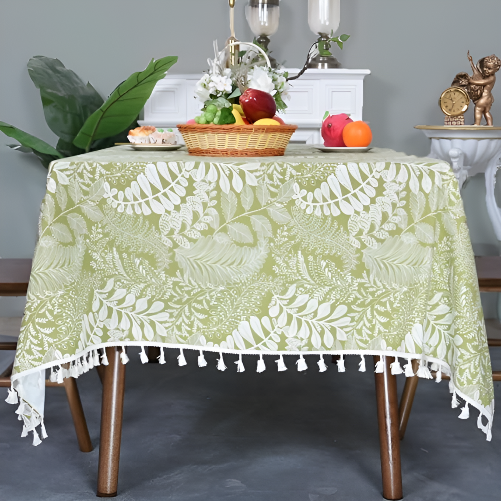 Rustic Charm Embroidered Tablecloth — main product photo