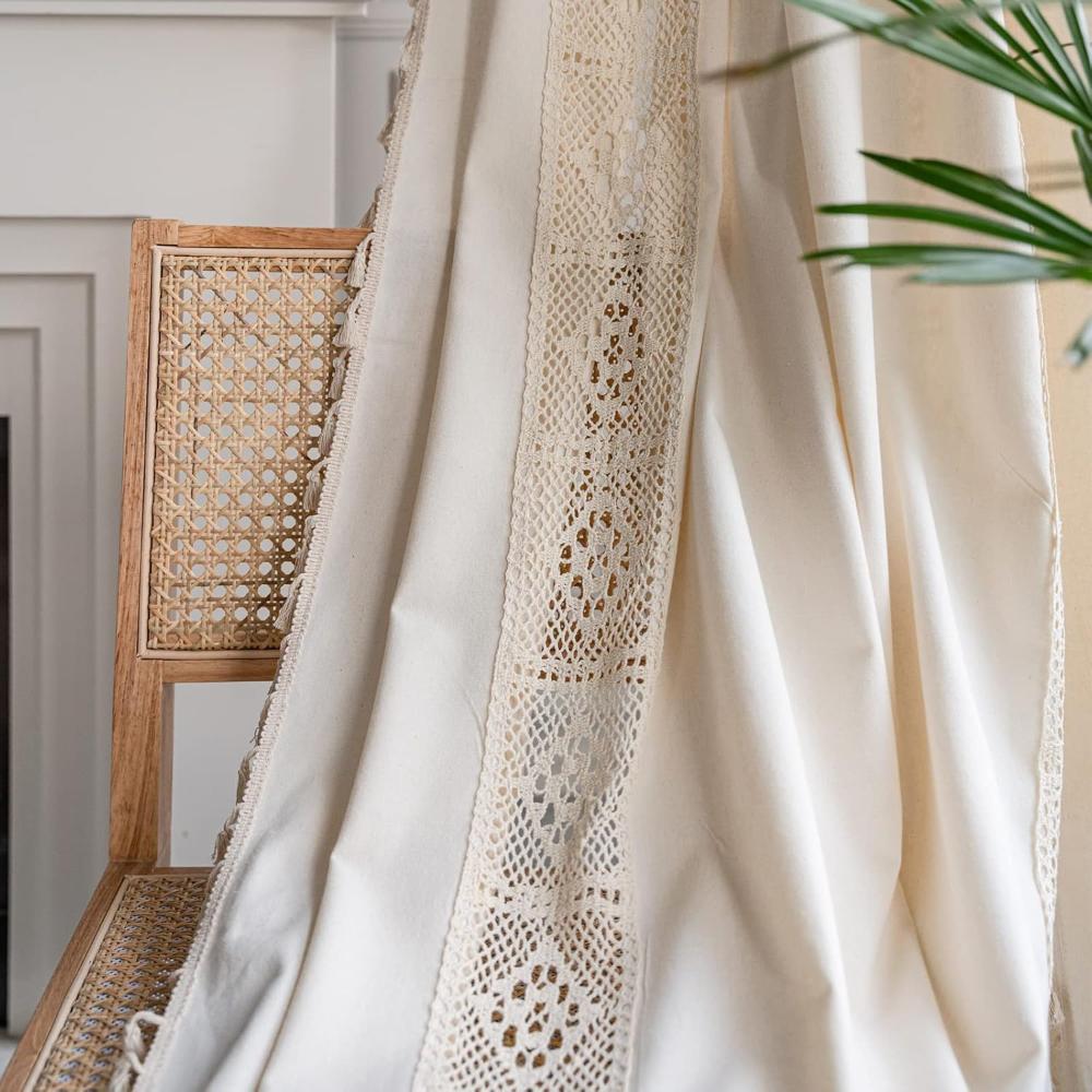 Boho Linen Curtain — product close-up