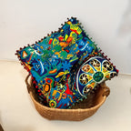 Boho Style Square Floor Cushion — product in use