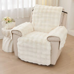 Faux Fur Recliner Sofa Cover — main product photo
