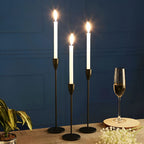 Sleek Metallic Candle Holders | 3 Pcs Set — main product photo
