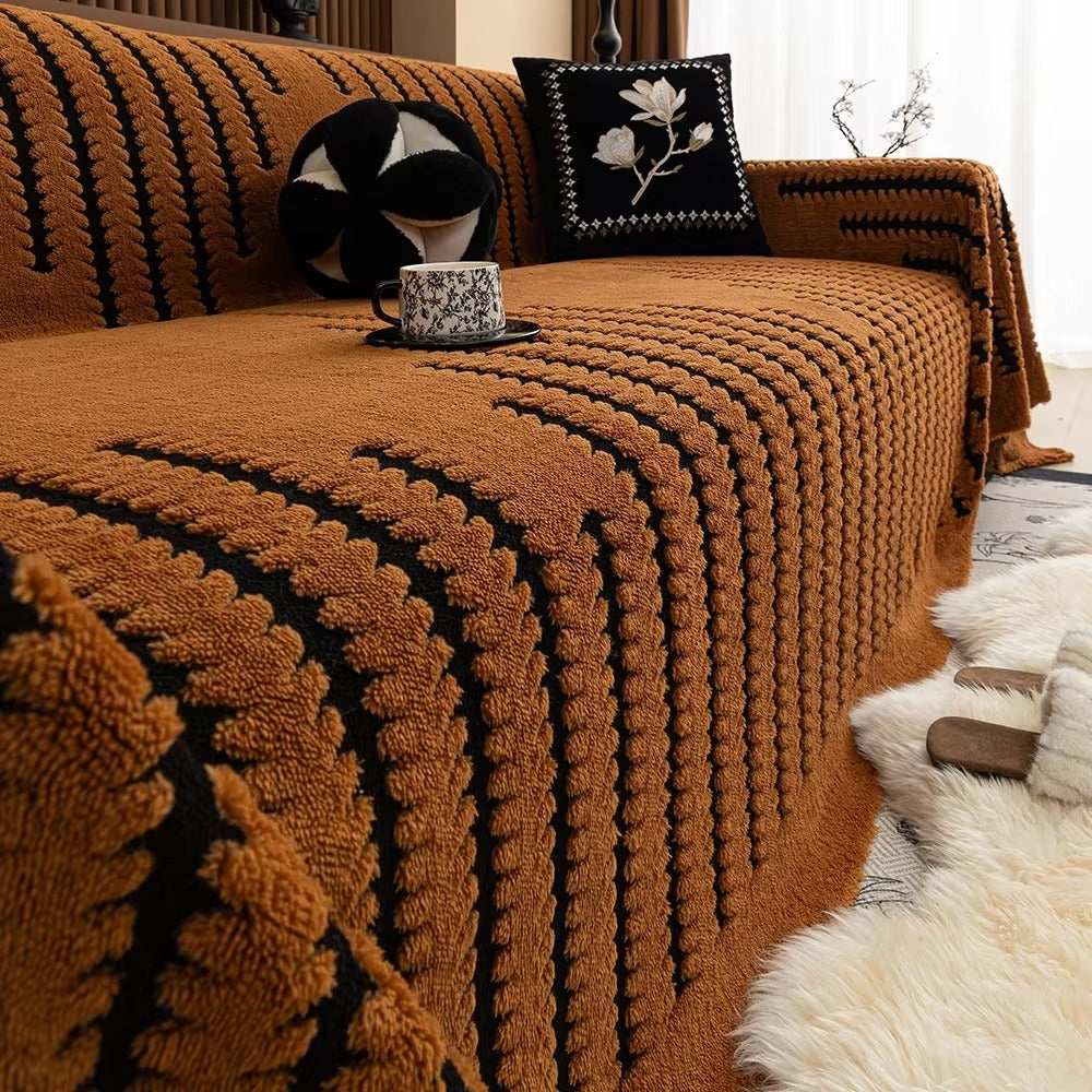 Heritage Plush Tufted Sofa Cover — additional view