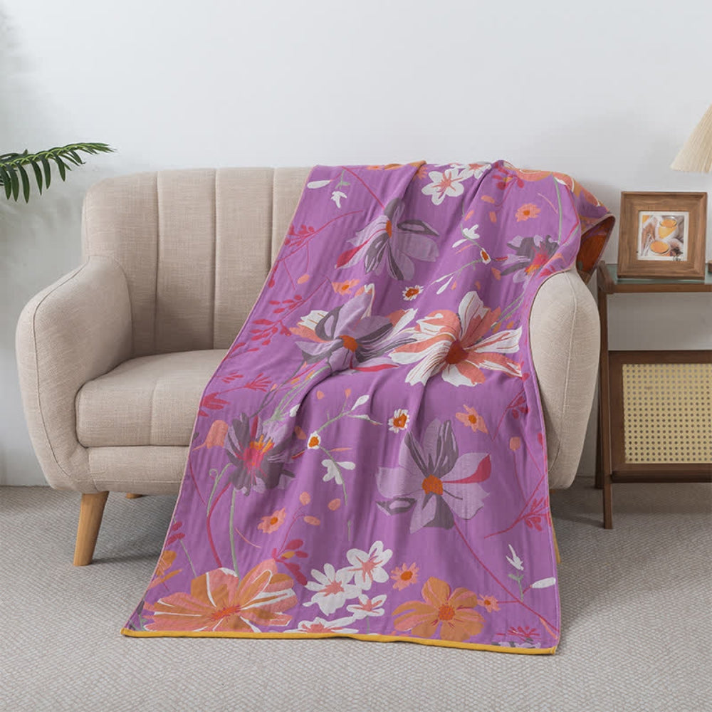 Lavender Dreams Cotton Gauze Towel — main product photo