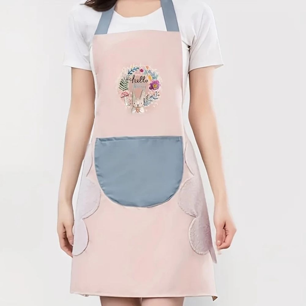 Hello Spring Waterproof Apron — product detail view