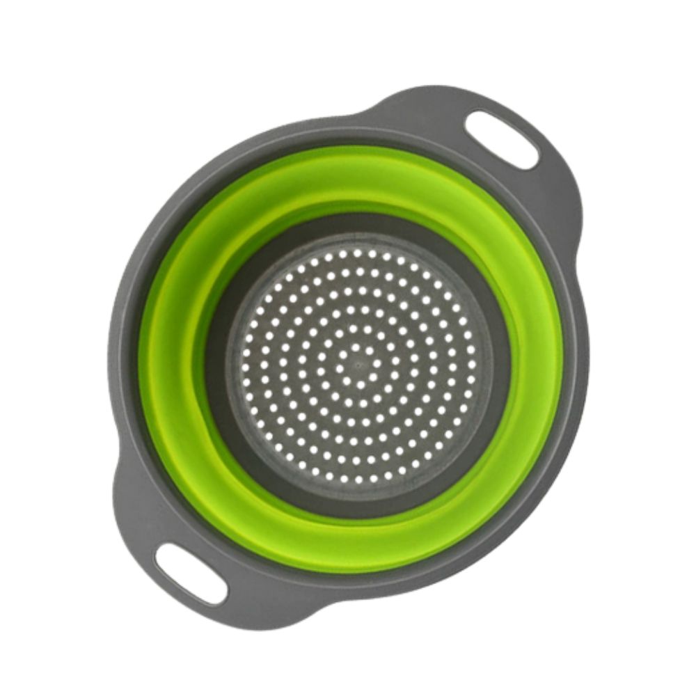 Collapsible Silicone Strainer Basket — lifestyle shot