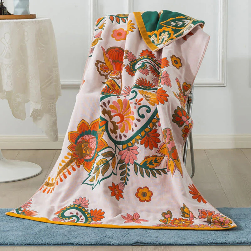 Floral Harmony Cotton Breathable Towel — main product photo