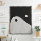 Artistic Yin Yang Tapestry Throw Blanket — main product photo