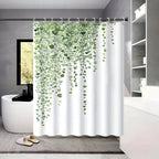 Leaf Drop Vine Shower Curtain — product detail view