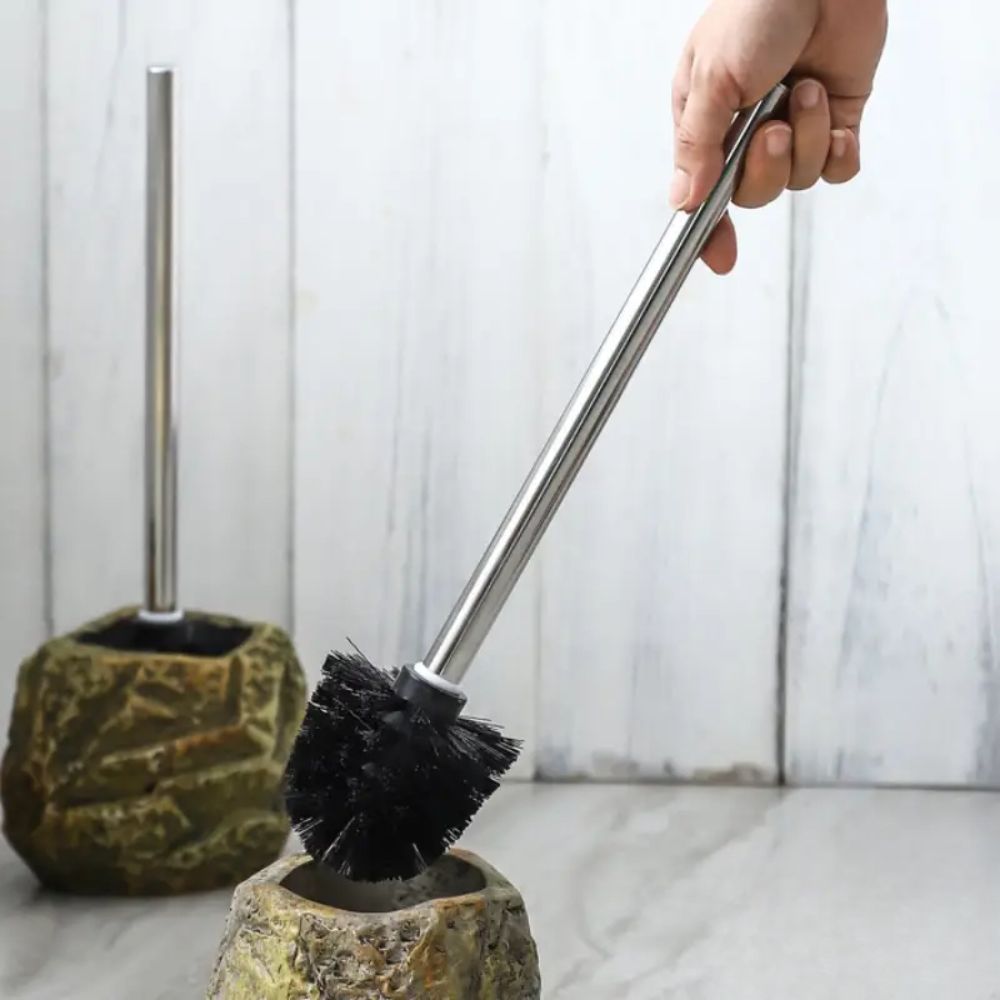 Retro Stone Ceramic Toilet Brush — main product photo