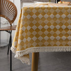 Heritage Checkered Tablecloth — product detail view