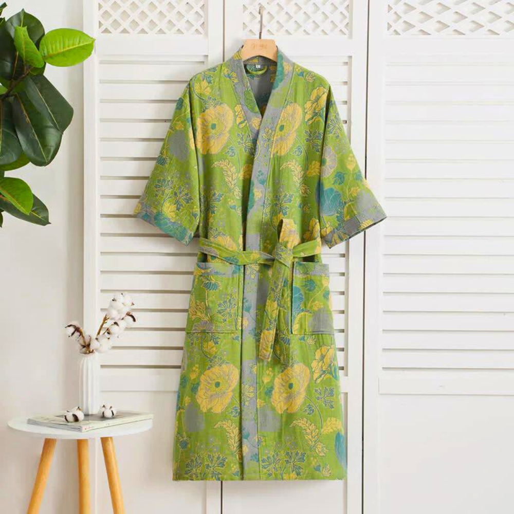 Spring Garden Cotton Robe — main product photo